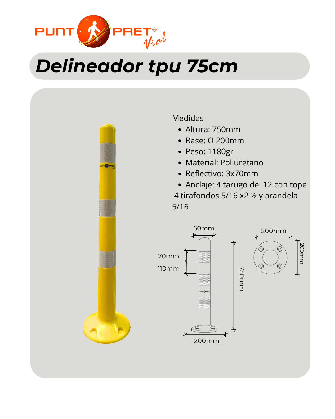 Delineador 75cm - Imagen 2