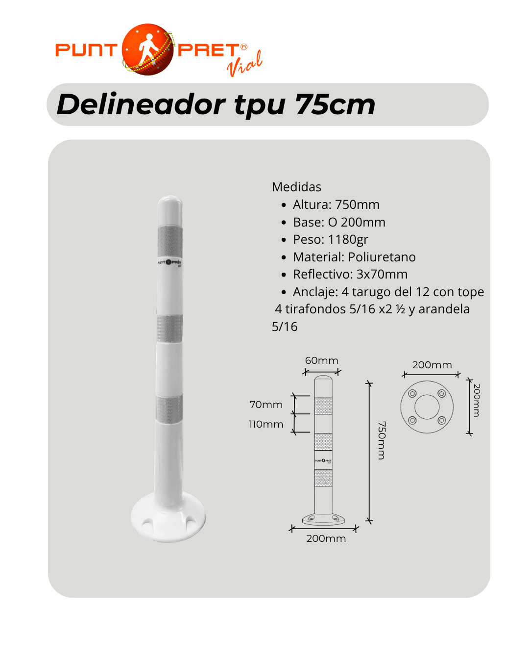 Delineador 75cm - Imagen 3
