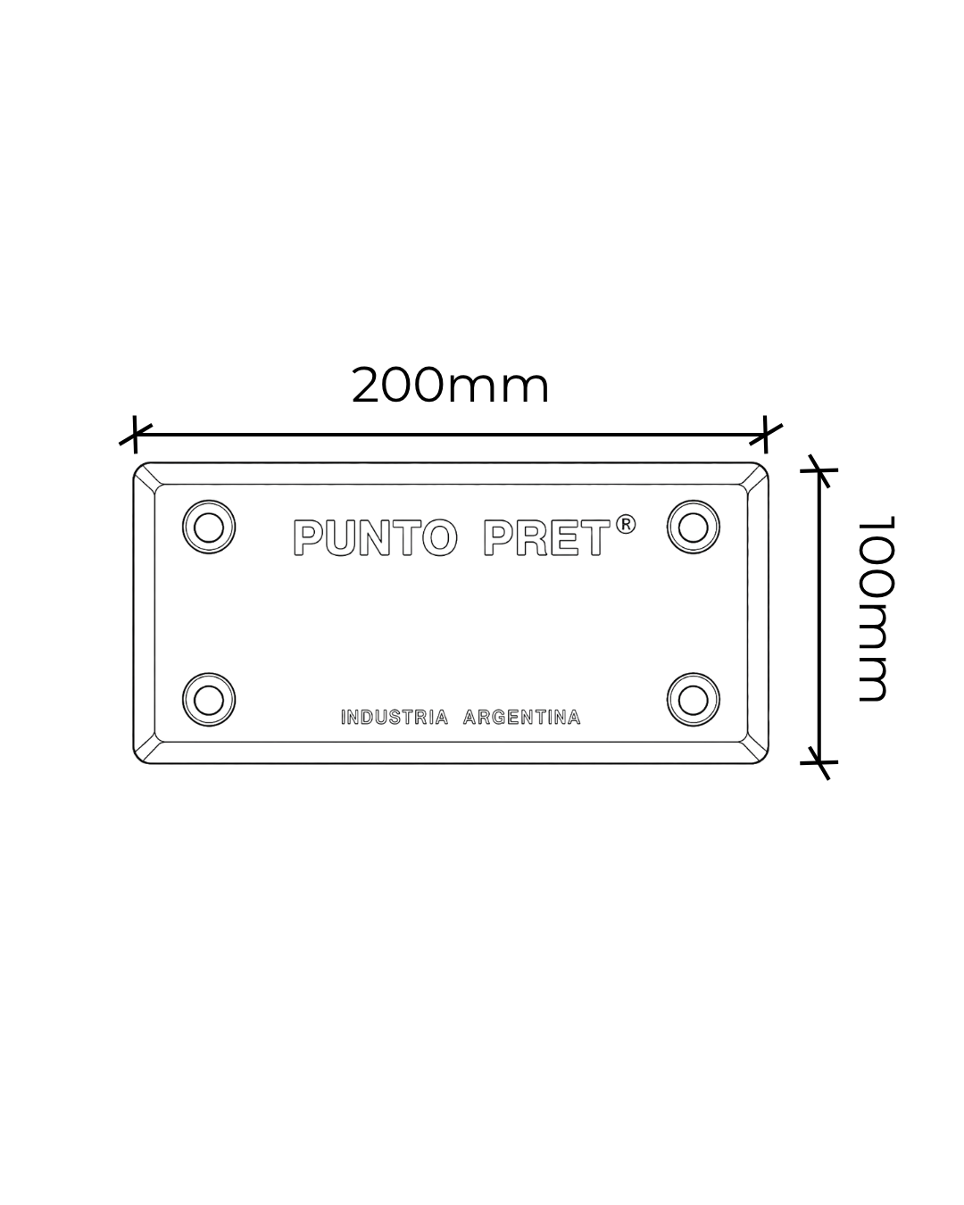 Placa rectangular - Imagen 3